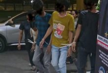 Tersangka pelaku pancabulan gasi disibalitas di Cisait. Foto: Yono