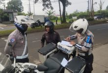 Pelanggar Operasi Patuh Maung di Tangerang tebanyak sepeda motor. Foto: Antara