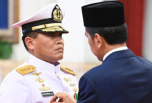Pelantikan Kepala Staf AL, Laksamana TNI Muhammad Ali. Foto: BPMI Satpres RI