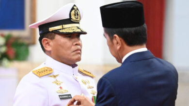 Pelantikan Kepala Staf AL, Laksamana TNI Muhammad Ali. Foto: BPMI Satpres RI