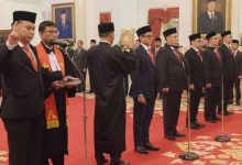 Pelantikan Menkominfo dan 5 wakil menteri lainnya di Istana Negara. Foto: Setkab RI
