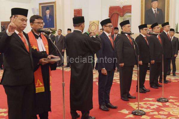 Pelantikan Menkominfo dan 5 wakil menteri lainnya di Istana Negara. Foto: Setkab RI