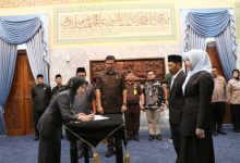 Pelantikan Pejabat Eselon II di Kabupaten Serang. Foto: Arif Sholeh