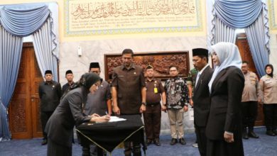 Pelantikan Pejabat Eselon II di Kabupaten Serang. Foto: Arif Sholeh