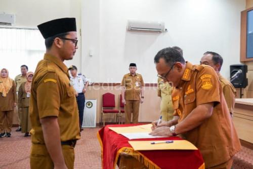 Pelantikan 43 pejabat fungsional di Kota Cilegon. Foto: Daeng Yus