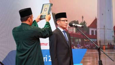 Pelantikan Pj Sekda Banten, Nana Supiana. Foto: Biro Adpim Banten