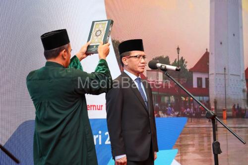 Pelantikan Pj Sekda Banten, Nana Supiana. Foto: Biro Adpim Banten