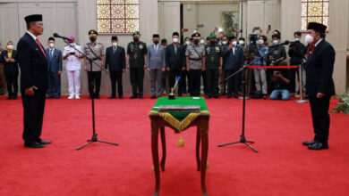 Pelantikan Pj Sekda Banten. Foto: Hendra Hermawan