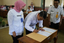 Sertijab Sekretaris DPRD Kabupaten Tangerang. Foto: Iqbal Kurnia