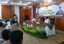 Pelatihan Ketahanan Pangan di Mapolres Serang. Foto: Yono