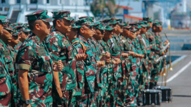 Pelepasan Lattek Pelayaran Gabungan Wira Jala Yudha. Foto: Renoindhar - Menkav 2 Mar