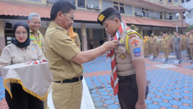 Walo; Wa;olpta Tamgeramg. Sachrudin melepas kontingen Peransaka III. Foto: Web Pemkot Tangerang