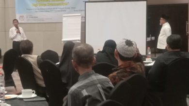 Pemaparan pembangunan rumah prioritas warga Muhammadiyah. Foto: Yono