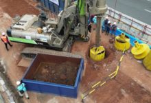 Pengeboran fondasi LRT Jakarta Fase 1B Rawamangun. Foto: Web Berita Resmi Pemprov DKI Jakarta