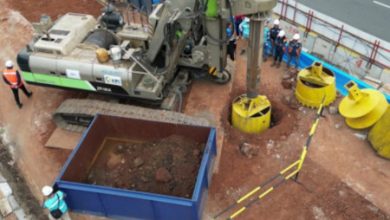 Pengeboran fondasi LRT Jakarta Fase 1B Rawamangun. Foto: Web Berita Resmi Pemprov DKI Jakarta