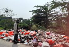 Salah satu lokasi pembuangan sampah liar di Kabupaten Serang. Foto Antara