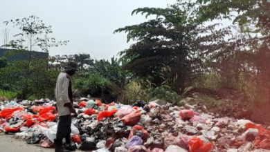 Salah satu lokasi pembuangan sampah liar di Kabupaten Serang. Foto Antara