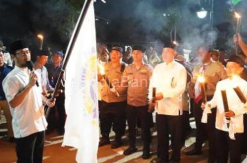 Wakil Wali Kota Cilegon, Fajar Hadi Prabowo membuka Muharan Culture Fest. Foto Daeng Yusvin