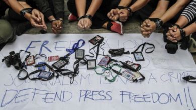 Ilustrasi pembungkaman pers. Foto: BBC Indonesia