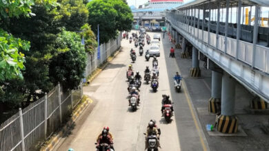 Pemudik Motor di Pelabuhan Bakauheni. Foto: LKBN Antara