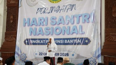 Tabligh Akbar Hari Santri Nasional di Masjdi Raya Al Bantani. Foto Biro Adpim Banten