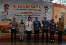 Apel berasama Bapenda Soal Pajak Kendaraan Bermotor. Foto Biro Adpim Banten