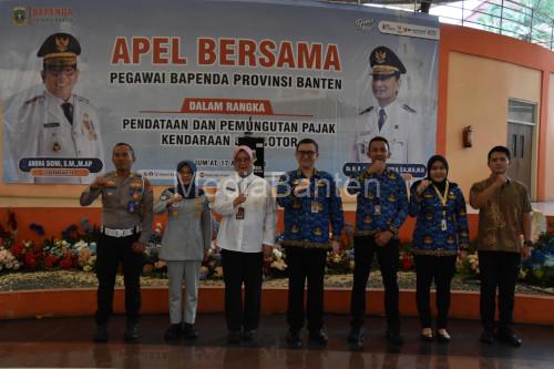 Apel berasama Bapenda Soal Pajak Kendaraan Bermotor. Foto Biro Adpim Banten
