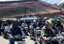 Pemudik motor memadati Pelabuhan Bakauheni. Foto Antara