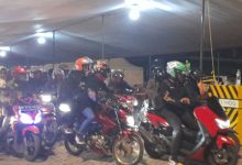 Pemudik motor di Pelabuhan Ciwandan. Foto: LKBN Antara