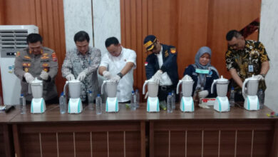 Pemusnahan narkoba Afghanistan di Polres Serang. Foto: Yono