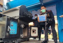 Pemusnahan baranb bukti narkoba dari Polres Cilegon. Foto: Antara