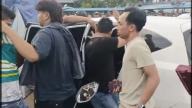 Proses penangkapan 3 pelaku Curanmor di Pelabuhan Merak. Foto Yono