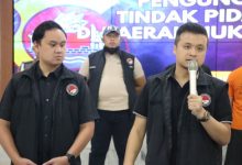 Pengungkapan penangkapan 3 pengedar sabu oleh Polres Cilegon. Foto: Yono