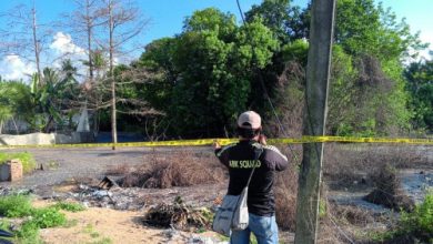 Pemeriksaan baku mutu air di Desa Sukamaju. Foto: Antara