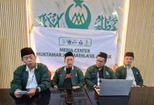 Panitia Muktamar Mathlaul Anwar umumkan pendaftaran calon ketua umum. Foto Sutisna