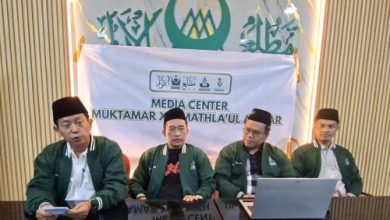 Panitia Muktamar Mathlaul Anwar umumkan pendaftaran calon ketua umum. Foto Sutisna