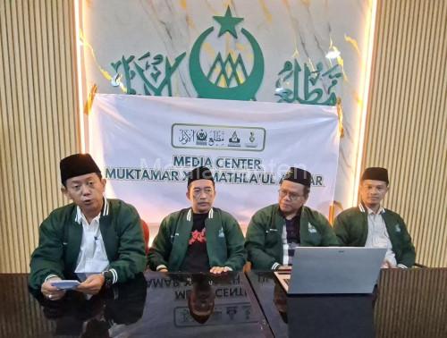 Panitia Muktamar Mathlaul Anwar umumkan pendaftaran calon ketua umum. Foto Sutisna