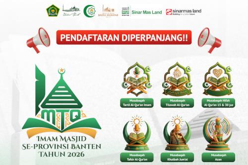Perpanjangan pendaftaran MTQ Imam Masjid. Foto M Aras Prabowo