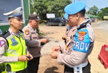 Penegakan disiplin personel Polres Serang. Foto: Yono