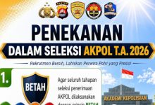 Penerimaan anggota Polri di Polda Banten menerpakan prinsip BETAH. Foto Daeng Yusvin