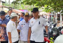 Penataan Kawasan Pasar Blok F bagi pedagang berjualan di atas drainase. Foto Daeng Yusvin