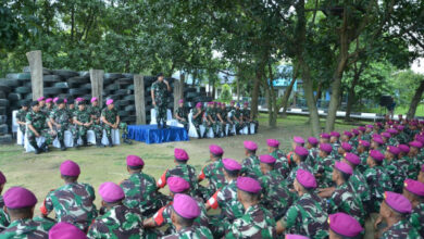 Pengarahan Irjen TNI kepada PPRC Yonranratfib 2 Mar. Foto: Ahmad Munawir - Menkav 2 Mar