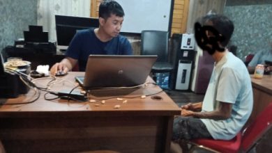 Pengedar obat keras diperiksa Polres Serang. Foto Yono