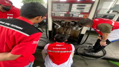Pengujian tera di beberapa SPBU di Banten. foto: Humas Pertamina Patra Niaga RJBB