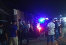 Penggurudukan lapak tuak di Kampung Citawa, Kecamatan Cikande. Foto: Yono