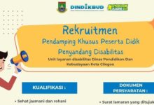 Pengumuman rekrutmen tenaga layanan disabilitas dari Pemkot Cilegon. Foto Daeng Yusvin