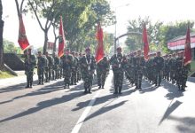 Pasukan Satgas Pam Puter yang merampungkan tugasnya. Foto: Ahmad Munawir - Menkav 2 Mar