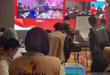 KPU Kota Serang mulai lakukan penyandingan data Pileg DPR RI dari Dapil Banten 2. Foto: Antara