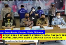 Penjelasan kasus penyelundupan sabu ke Lapas Cilegon. Foto: Hendra Hermawan