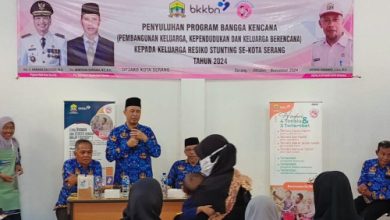 Penyuluhan kerluarga berisiko stunting di Kota Serang. Foto: Antara